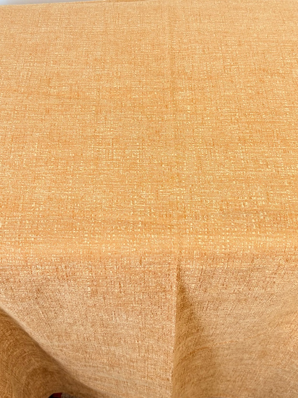 Vintage 60s 70s MCM Goldenrod Nubby Texture Upholstery Fabric Remnants